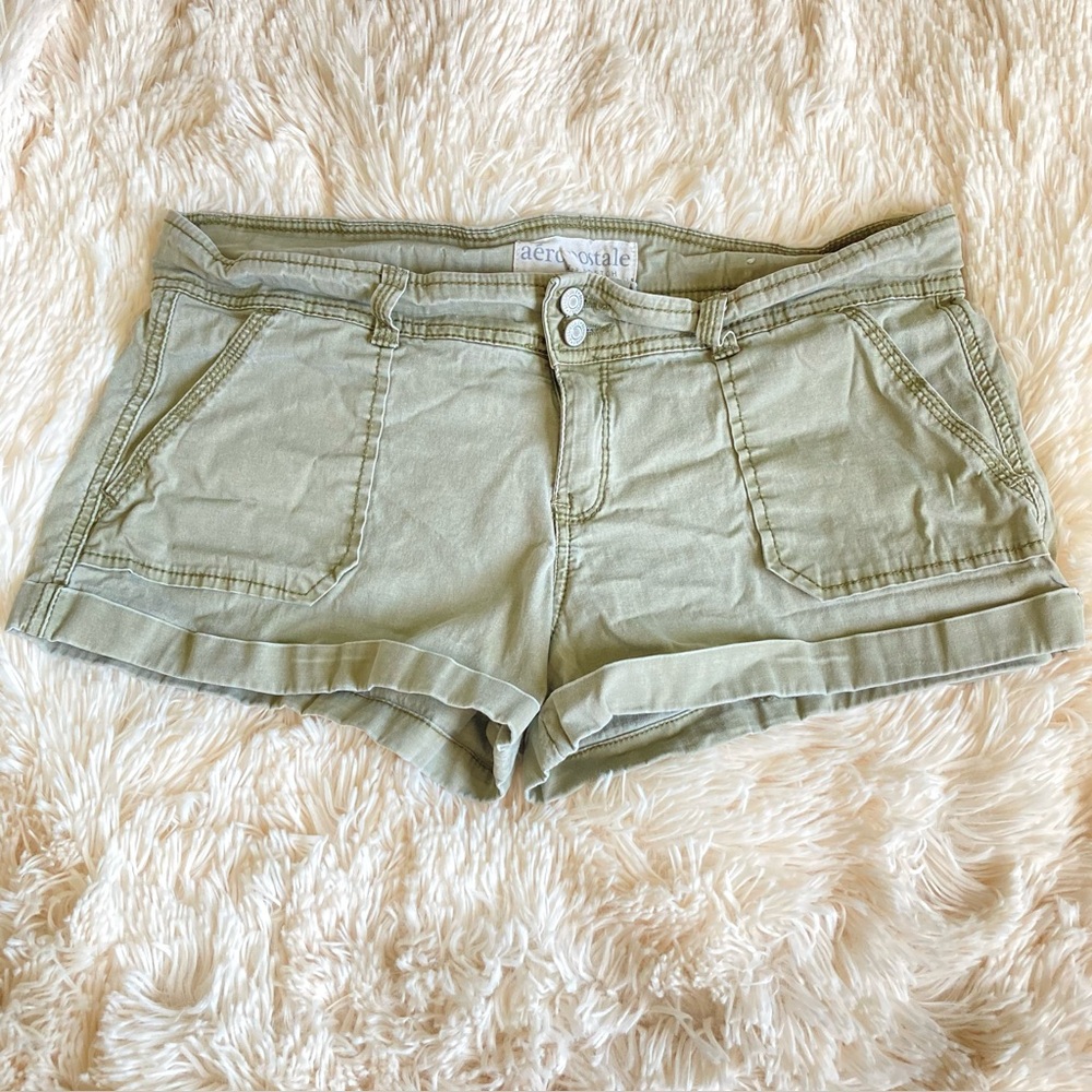 Aeropostale Olive Green Chino Shorts 11/12